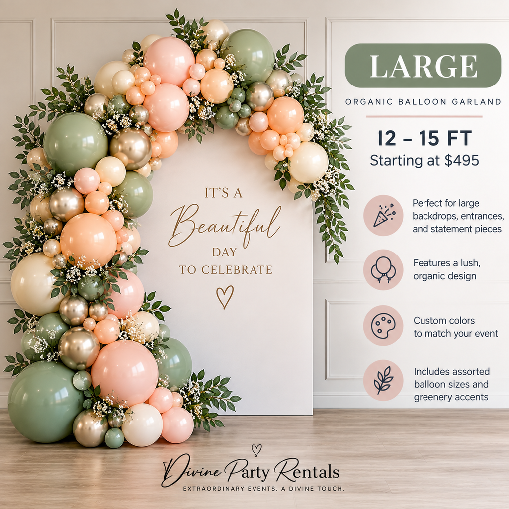 Organic Balloon Garland