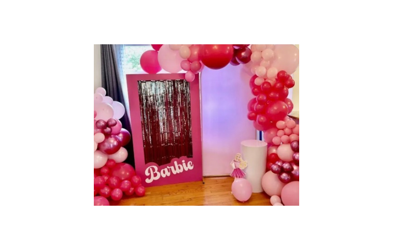 Barbie Box Backdrop Rental